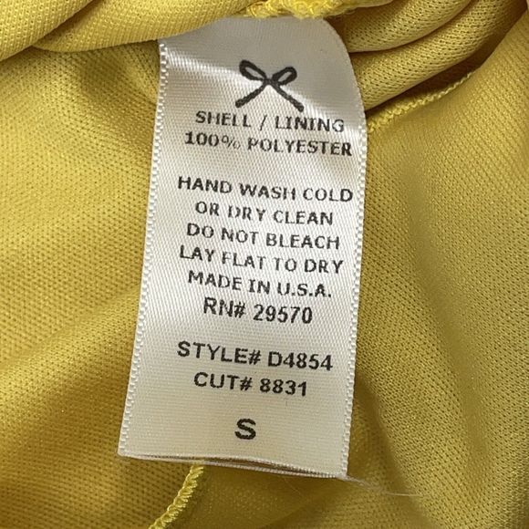 Everly Sleeveless Mini Dress Womens Small Yellow Penguin Print Flowy Tiered - Picture 7 of 15